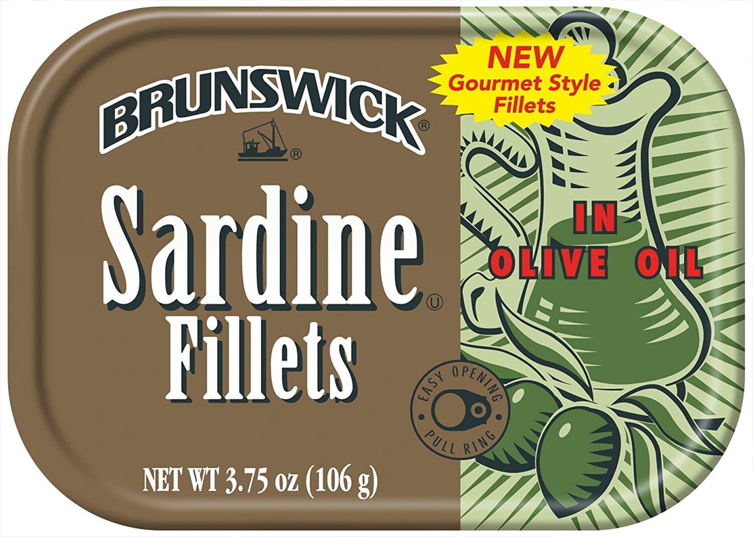 BRUNSWICK Wild Caught Sardine Fillets in Olive Oil