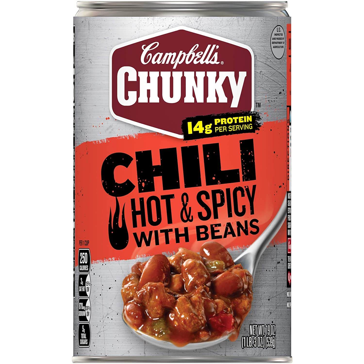 Campbell’s Chunky Chili, Hot & Spicy Beef & Bean Firehouse