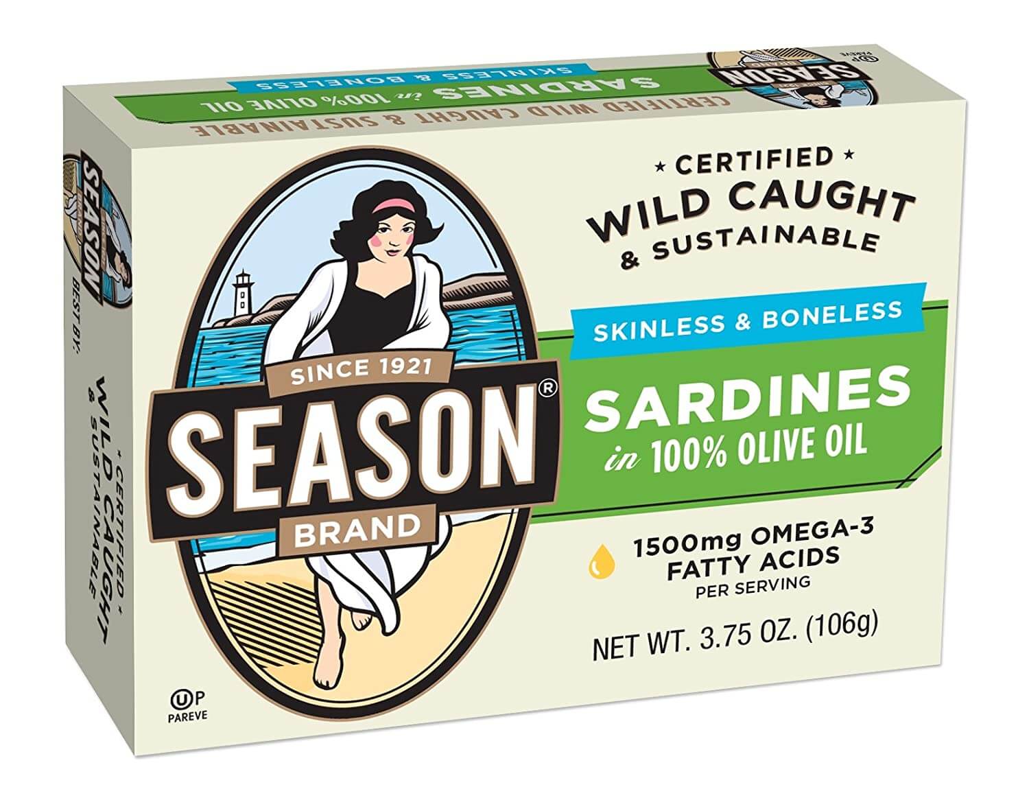 Season Skinless and Boneless Sardines in Pure Olive Oil
