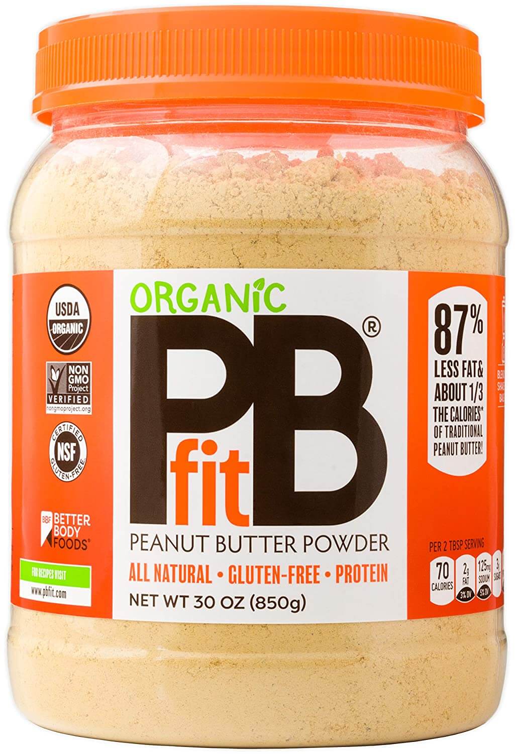 PBfit All-Natural Organic Peanut Butter Powder