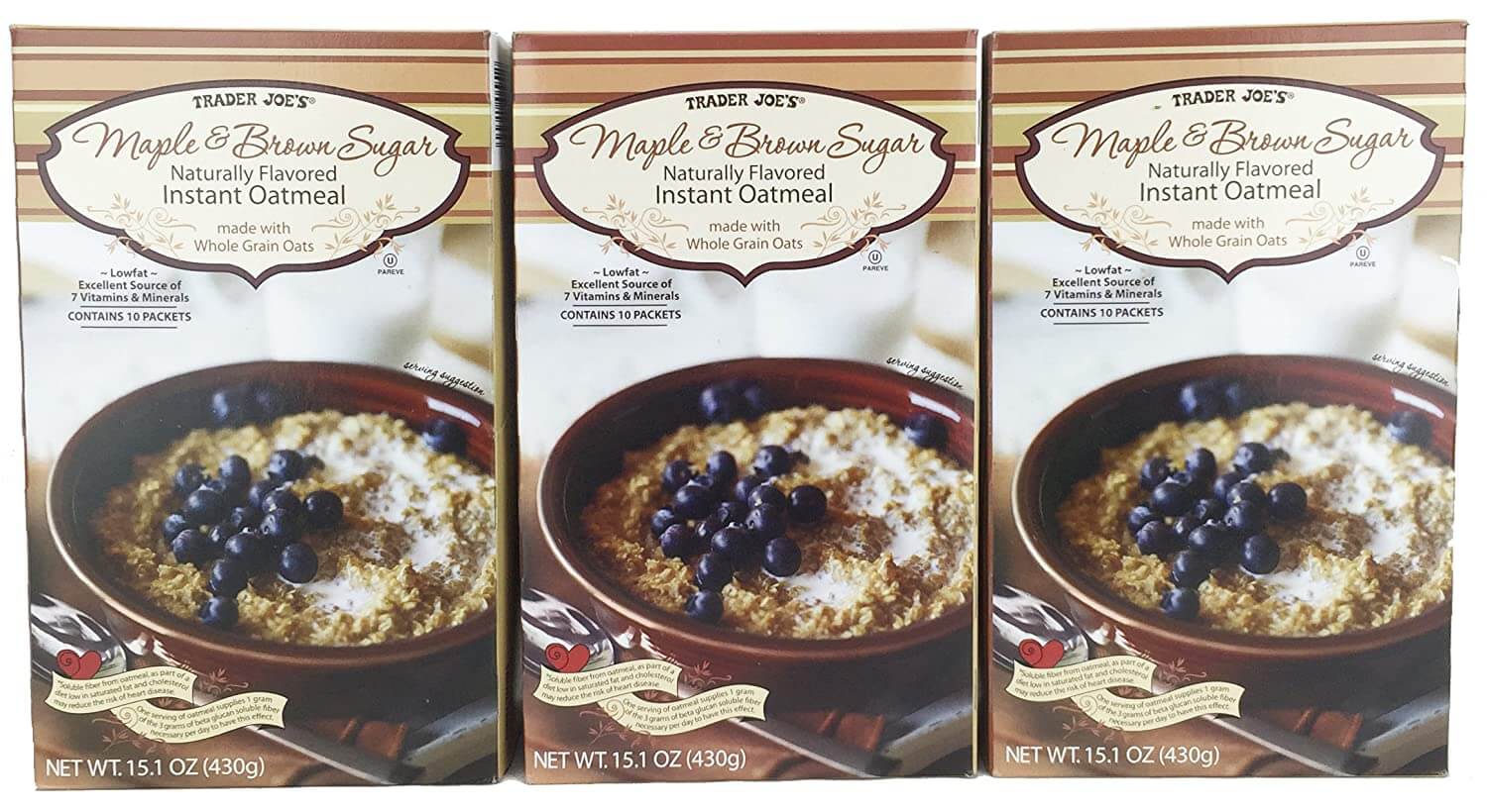 Trader Joes Maple & Brown Sugar Instant Oatmeal