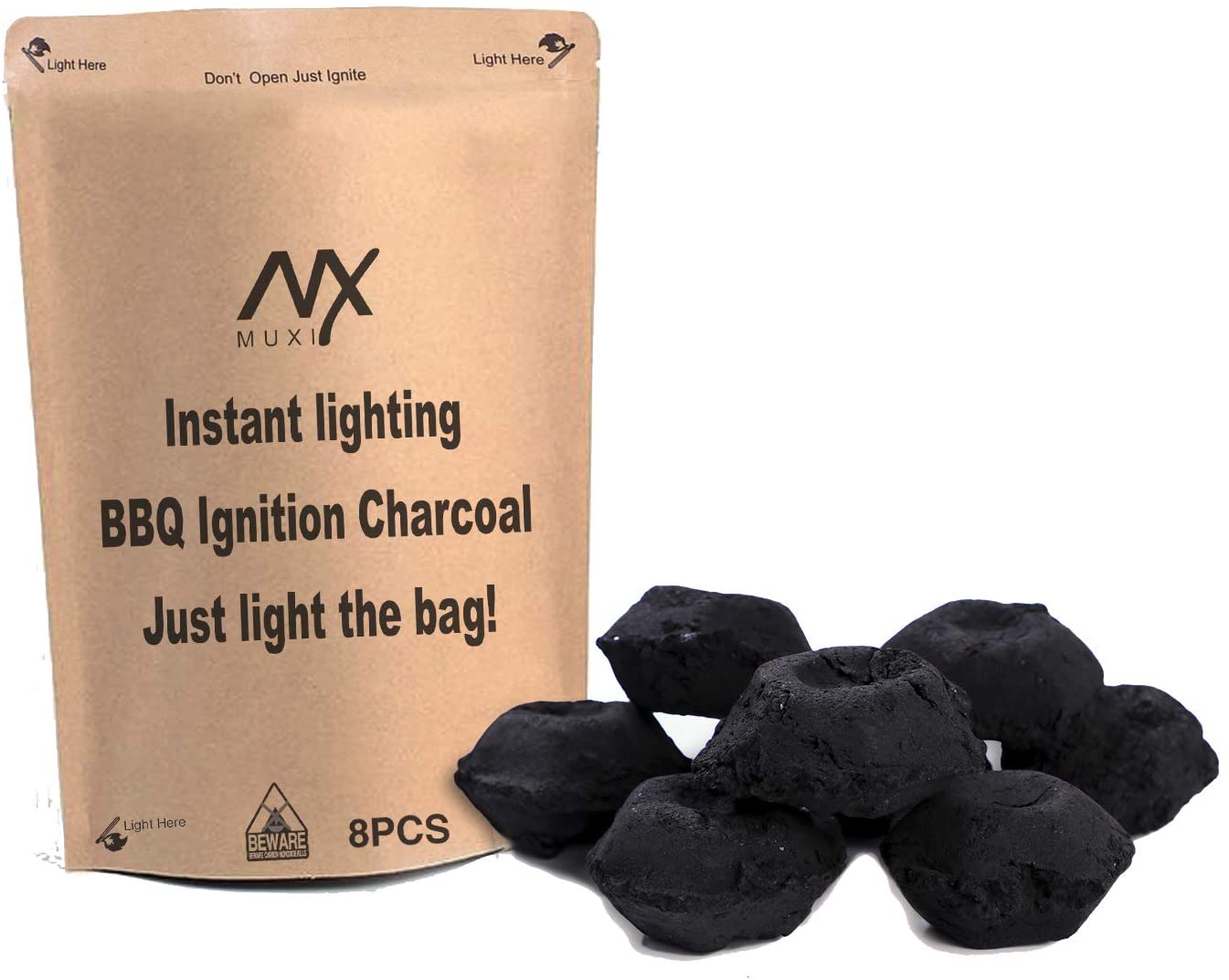MUXI Portable Grilling Charcoal Briquettes