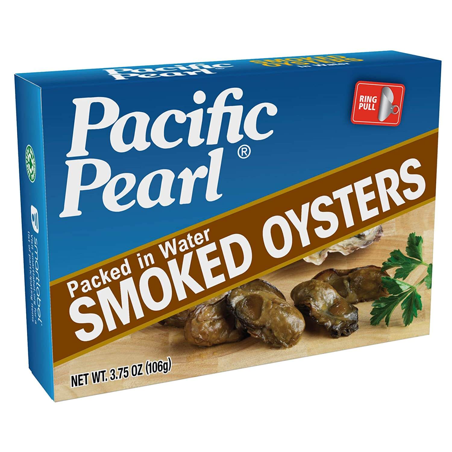 Pacific Pearl Smoked Oysters in Spring Water