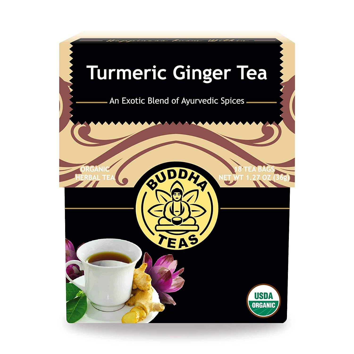 Buddha Teas Organic Turmeric Ginger Tea