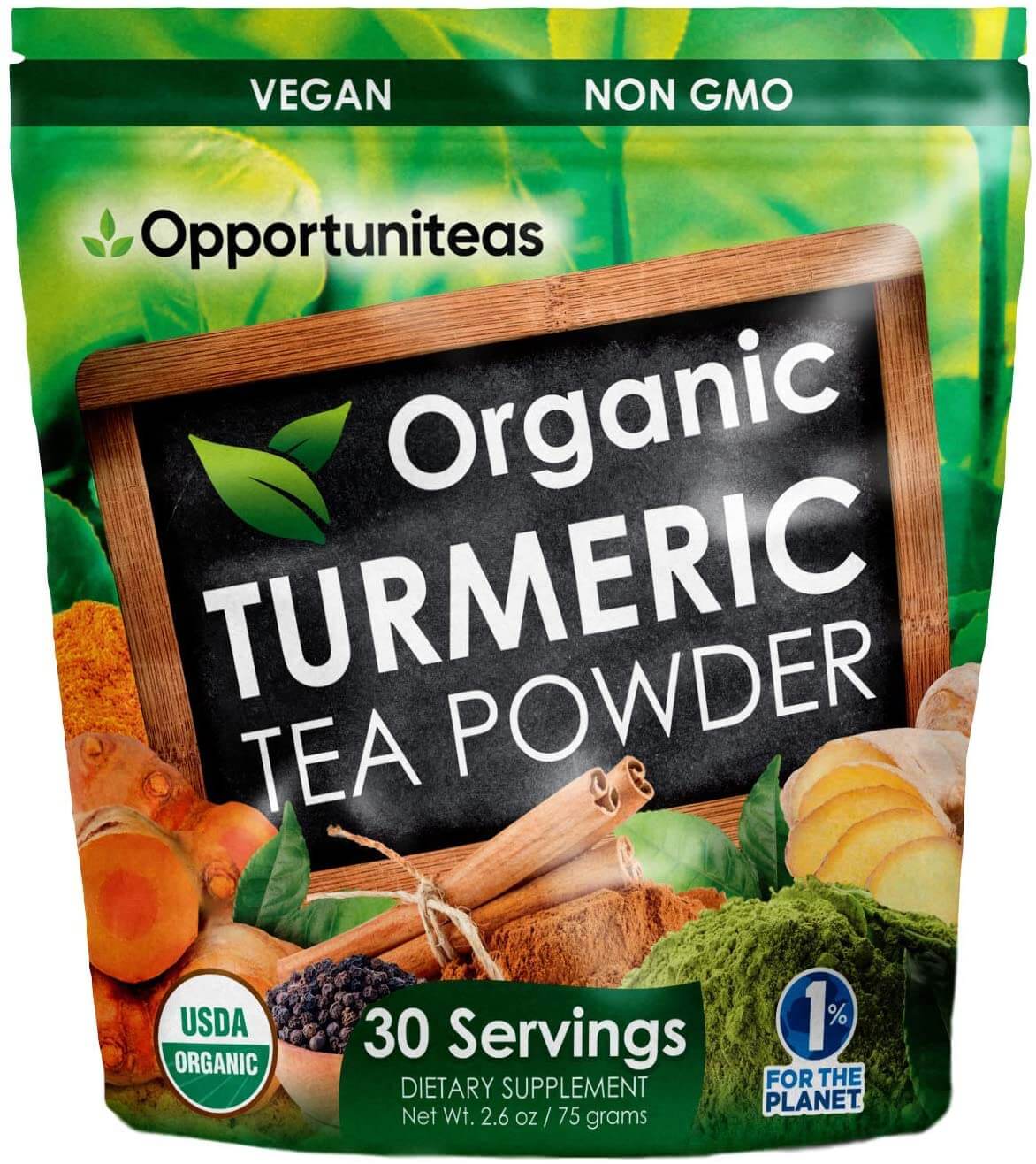 Opportuniteas Organic Turmeric Tea Powder