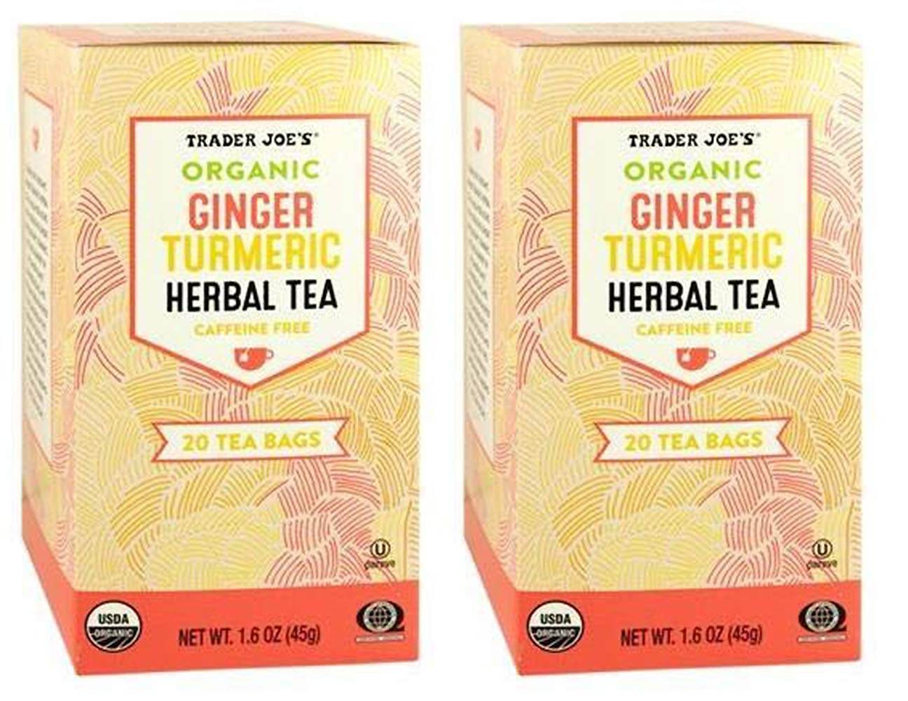 Trader Joes Organic Ginger Turmeric Herbal Tea
