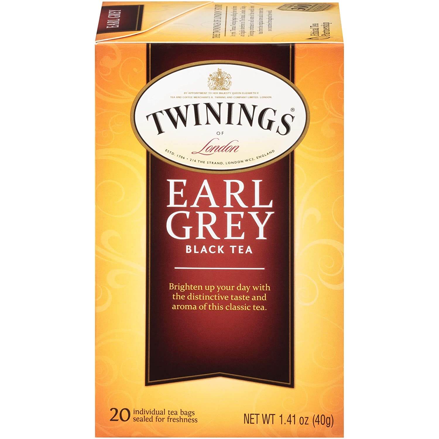 Twinings of London Earl Grey Black Tea Bags