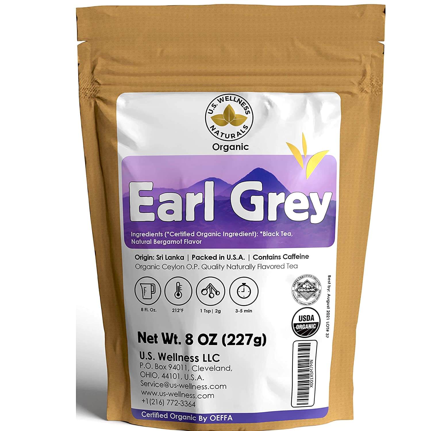 U.S. Wellness Naturals Earl Grey Tea