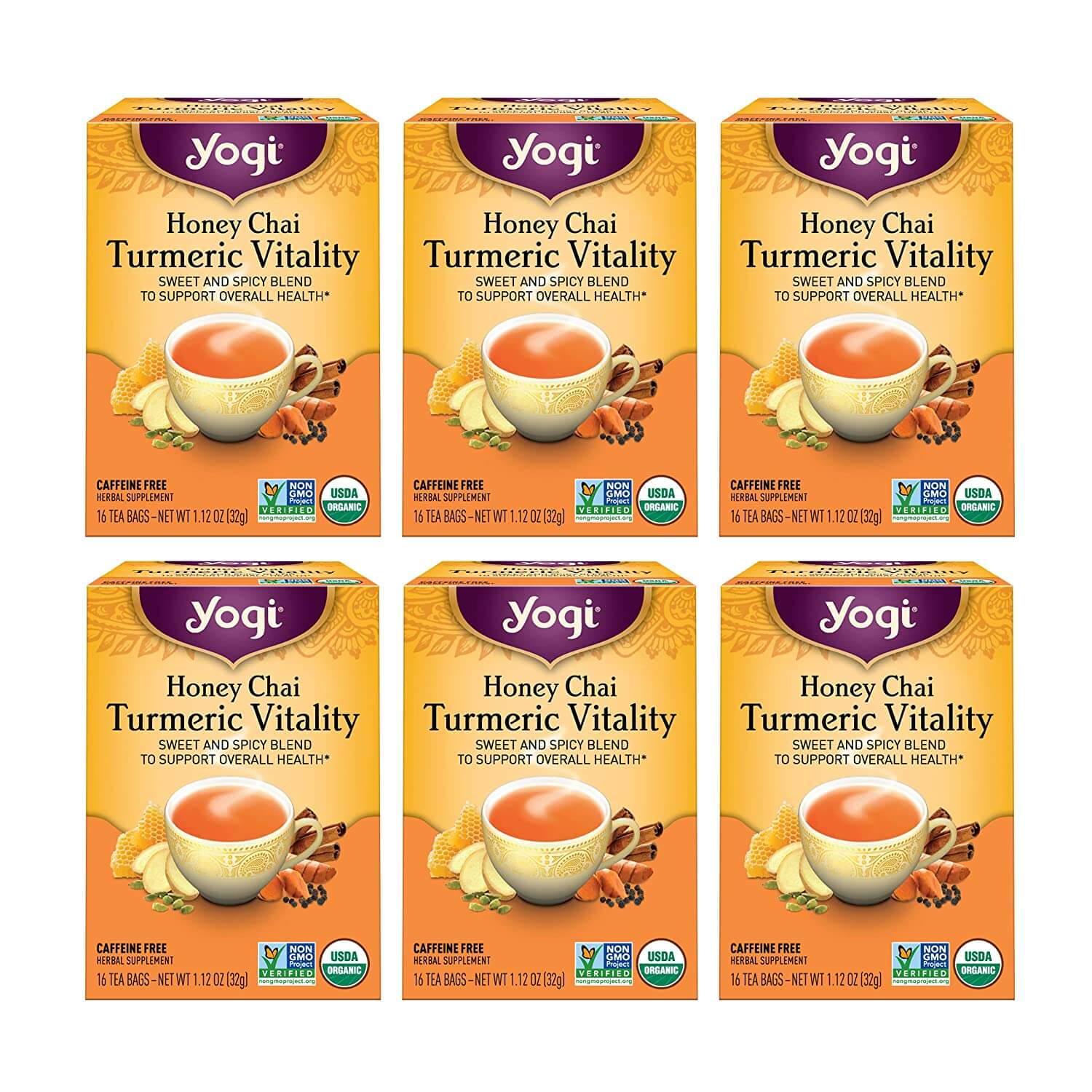 Yogi Tea - Honey Chai Turmeric Vitality
