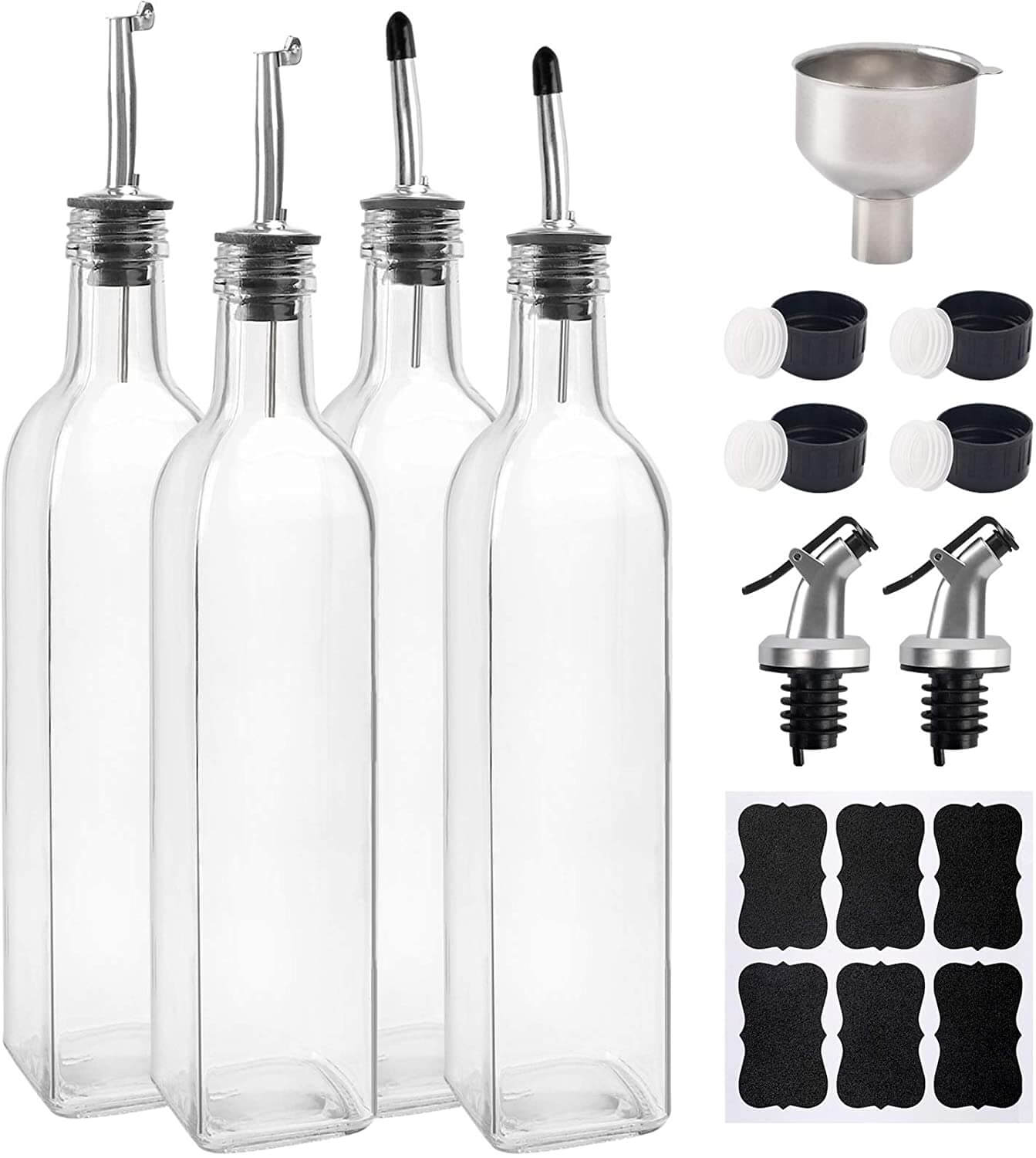 BAKHUK Glass Olive Oil Dispenser Bottles